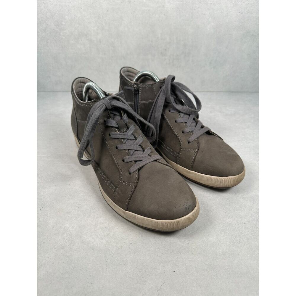 Dansko Shoes Womens 42 Gray Onyx Milled Nubuck Leather Sneakers Ankle Booties